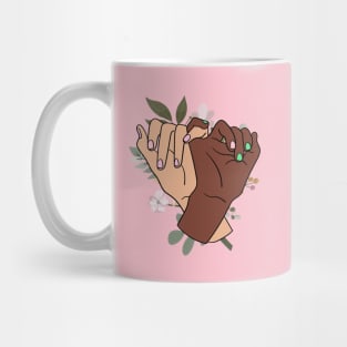 Black sisters unite Mug